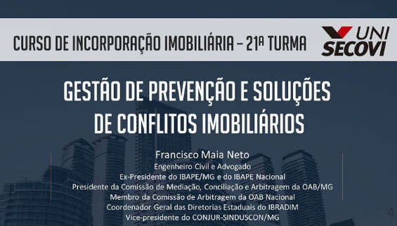 CURSO DE INCORPORAÇÃO IMOBILIÁRIA do SECOVI/SP