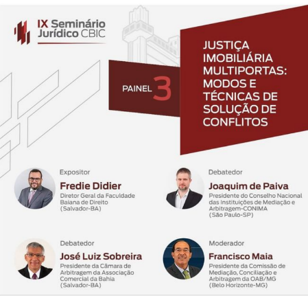 O seminário jurídico da CBIC terá painel sobre “justiça imobiliária multiportas”