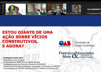 Palestra sobre vícios construtivos na OAB/DF